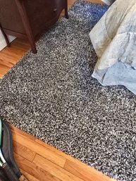 Blue&white Shaggy Rug