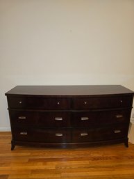 High End-Hickory White 6-drawer Brown Dresser