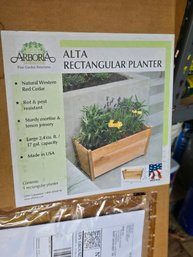 New In Box Alta Rectangular Planter