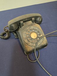 Vintage Western Electric Model 500 Black Rotary Desk Phone Bell System Retro Decor