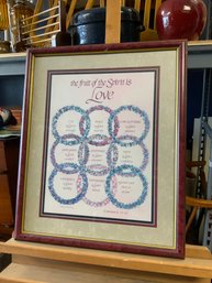Framed Art Print, 'the Fruit Of The Spirit Is Love'
