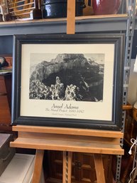 Wood Framed Ansel Adams, The Mural Project 1941-1942, Grand Canyon National Park Black And White Print