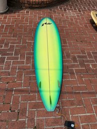 Modern Custom Rusty Surfboard With A High-end Airbrush Gradient Finish
