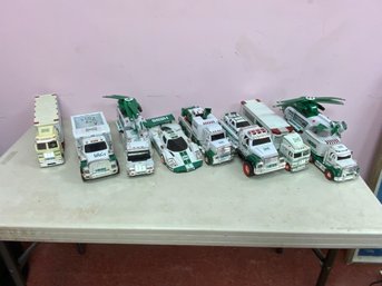 8 Piece Total Hess Truck Lot
