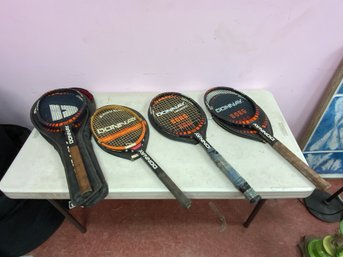 Lot Of 4 Donnay Tennis Rackets