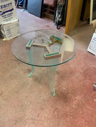 MCM Round Glass Table