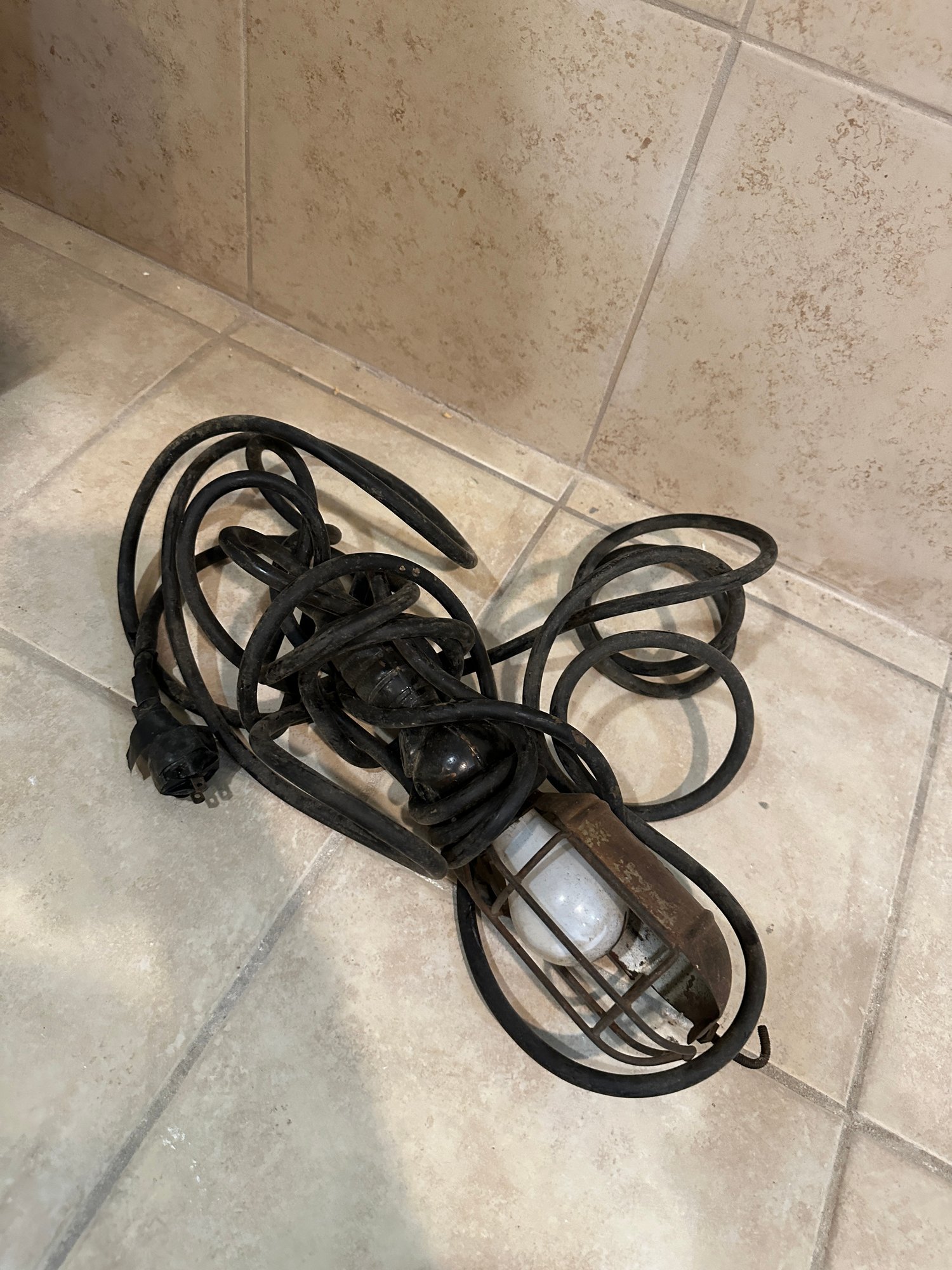 Vintage Industrial Light Bulb Safety Bird Cage 16540