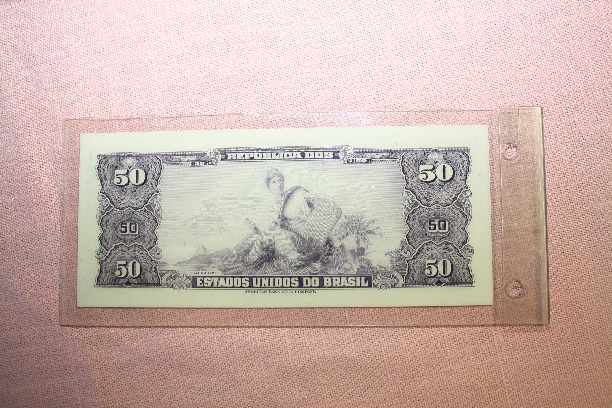 Brazil Banknote 50 Cruzeiros - Serial 1177A N0 080111 #23152 ...