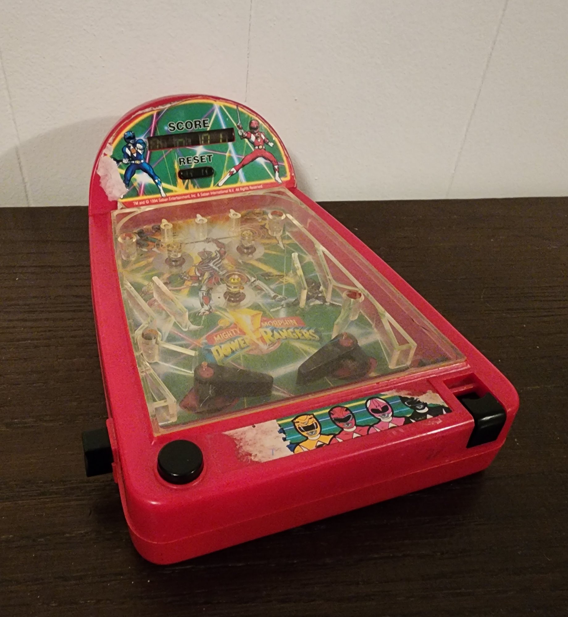 1990's Mighty Morphin Power Rangers Pinball Game #10046 | Auctionninja.com