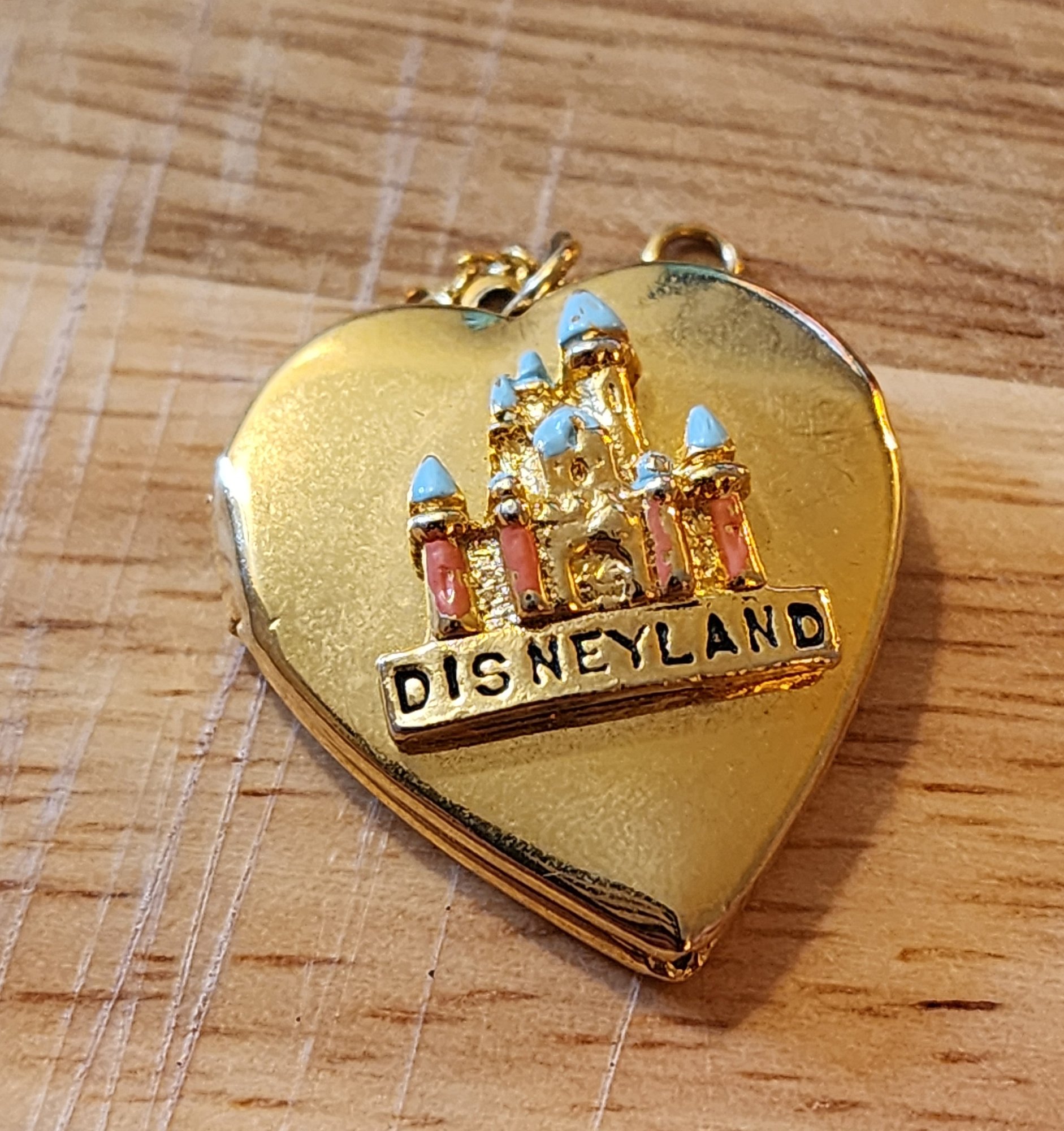Vintage Official WALT DISNEY DISNEYLAND Jewelry Heart Shaped