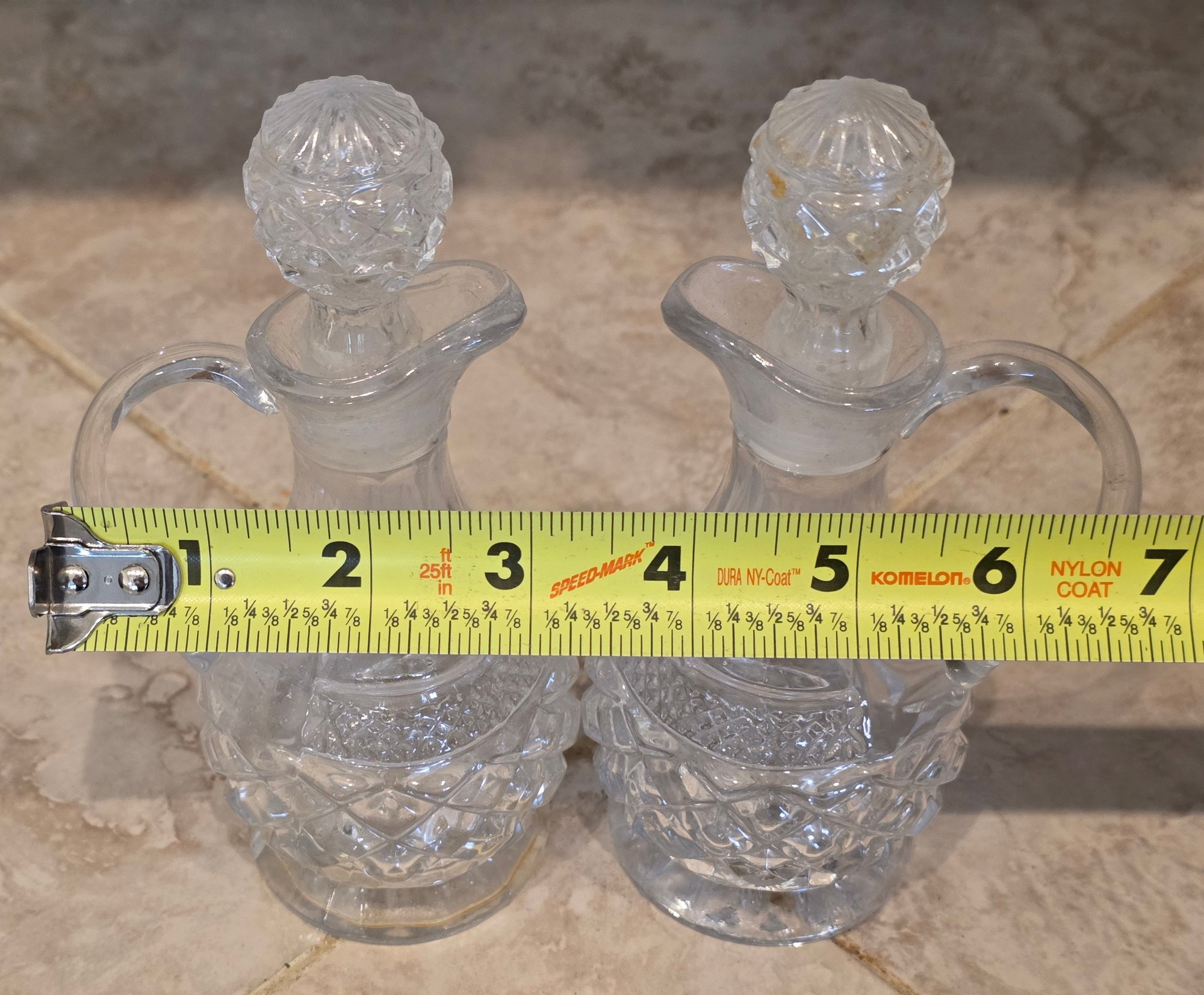 Vintage Glass Cruets Imperial Glass Cape Cod Pattern #33305 ...