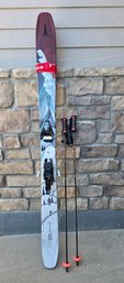 Atomic Bent Chetler 120 Skis From 2021, Featuring Distinct Graphic Artwork By Chris Benchetler