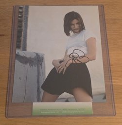 Authenticated Autographed Photo Of Actress Sandra Bullock In A Black Mini Skirt