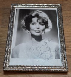 AU2 Vintage Black-and-white Photograph Of Actress Loretta Young SIGNED