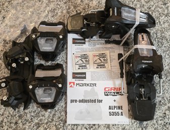 V5 Set Of Black Marker Griffon Walk Ski Bindings