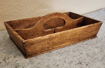 Antique Wooden Handmade Tool Utility Box