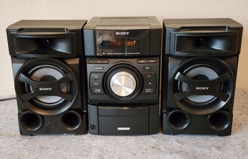 SONY Black And Silver CD Reciever Stereo System