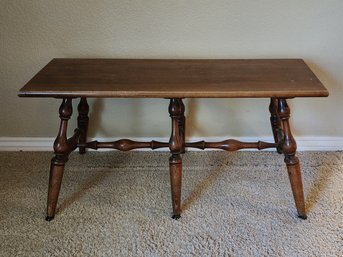 Antique CONANT-BALL Solid Maple Bench Seat Furniture Home Decor
