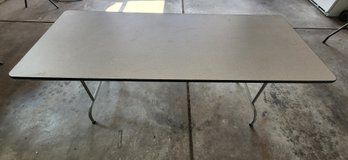 Heavy Duty Large 6 Foot Table With Folding Legs