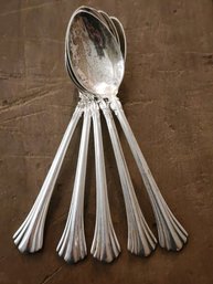 JB102 (5) Vintage REED AND BARTON Sterling Silver .925 Silverware Flatware Spoons