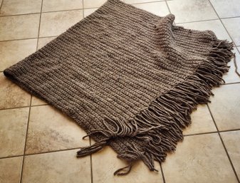 Handmade Afghan Style Wool Throw Blanket 80' X 40'
