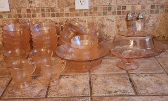 #2 Huge Selection Of Depression Glass Fancy Art Glass Service Selections Tableware