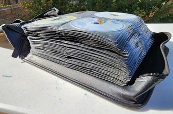 (2) Huge Bundle Of Assorted Audio CD Selections And Storage Binders