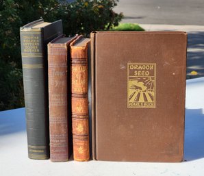Assortment Of Antique And Vintage Hardback Books Home Staging Decor Selections