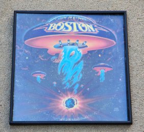 Vintage Framed Vinyl Record Artwork Selection - BOSTON