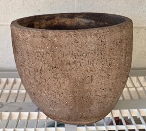 Handmade Terracotta Planter Abstract Brutalist Form