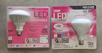 (2) LED Dimmable Light Bulbs