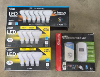 Unused LED Bulbs And Night Light