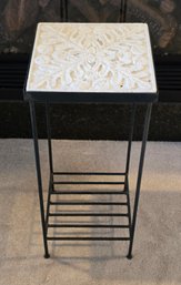 Leaf Theme Accent Plant Stand Side Table
