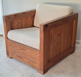 Mid Century Modern This End Up Classic Chair Made Of Solid Southern Yellow Pine