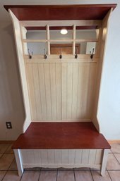Charming Hall Tree With A Storage Bench