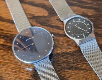 (2) SKAGEN Quartz Watches