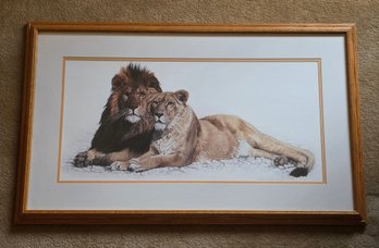 Framed Art Print Titled 'Soul Mates' By Artist Jan Henderson