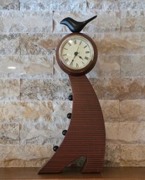 Mid-Century Modern Style Wood Pendulum Clock