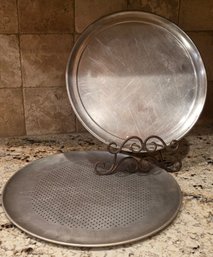 Vintage Aluminum Pizza Pans
