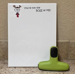 Decorative Magnetic Dry-erase Board Featuring A Whimsical Illustration