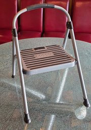 Cosco One Step Steel Step Stool In Platinum