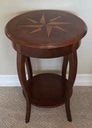Butler Specialty Company Dalton Round Accent Table With A Starburst Inlay Top
