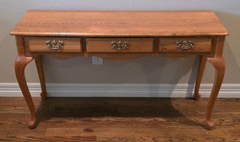 Vintage Oak Console Table Is From The Thomasville Furniture New American Oak Collection