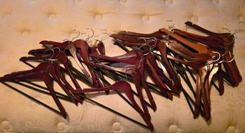 Assortment Of Wooden Clothes Hanger