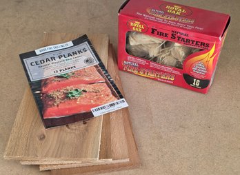 Cedar Planks And Fire Starter Bundle