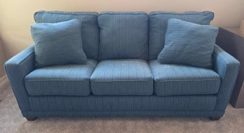 Chevron-textured Sleeper Sofa Contemporary Style