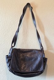 Brown Leather Crossbody Shoulder Bag