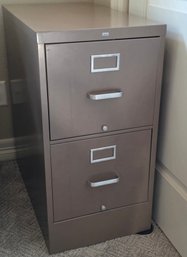 Vertical 2-drawer Letter-size File Cabinet In A Putty Color
