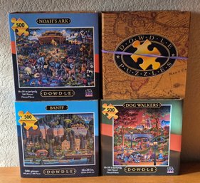 Collection Of Dowdle Folk Art Jigsaw Puzzles