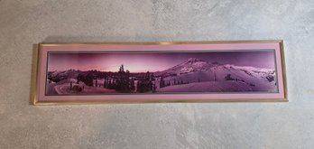 Framed Panoramic Photo Titled 'Mt Rainier At Sunrise' By Photographer Will Landon